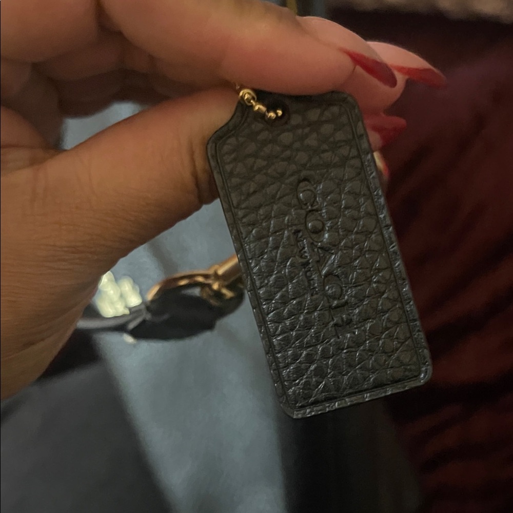 Coach Black Pebbled Leather Shoulder Bag Laurel - Picture 2 of 10